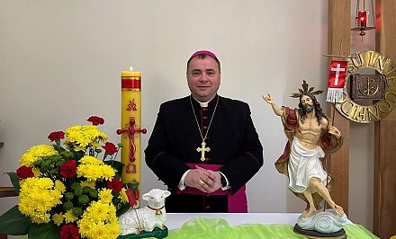 Велікодныя віншаванні біскупа Уладзіміра Гуляя вернікам Гродзенскай дыяцэзіі