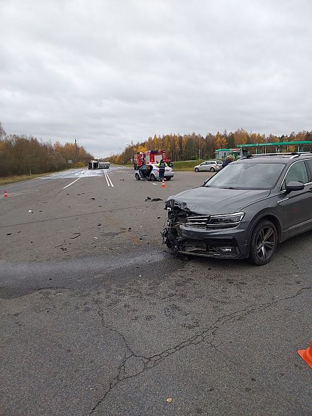 Возле агрогородка Трокели произошло ДТП