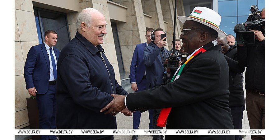 Александр Лукашенко проводил Президента Зимбабве в аэропорту