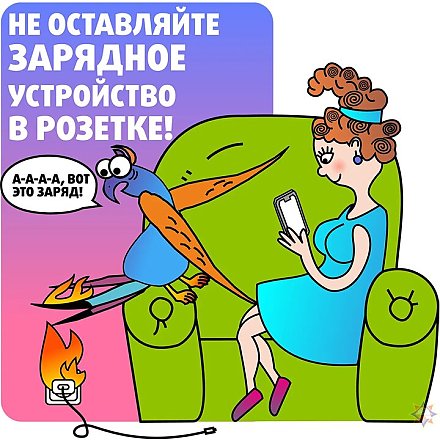 МЧС напоминает: не оставляйте зарядное устройство в розетке!