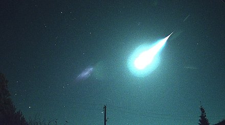 Ярчайший огненный шар можно было наблюдать в небе над Беларусью