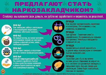 Предлагают стать наркозакладчиком? Остановись и подумай о последствиях!
