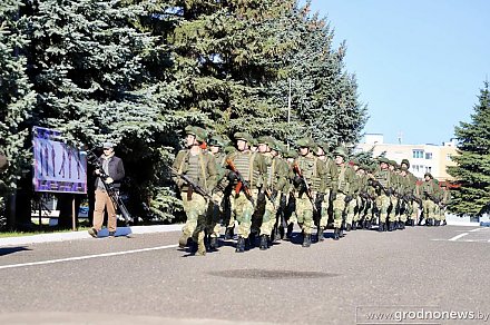 Добровольцы на защите Родины.﻿ В Гродно прошли двухдневные комплексные занятия с военнообязанными, ранее проходившими службу в ОМОНе и спецподразделениях милиции и внутренних войск МВД