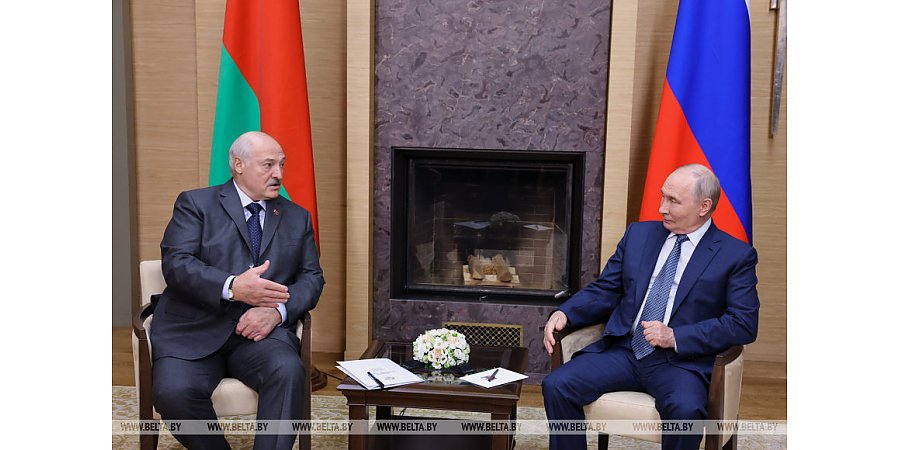Александр Лукашенко на встрече с Владимиром Путиным позитивно оценил совместную работу правительств Беларуси и России