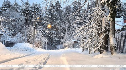 Сильный снег и до -14°С мороза ожидается сегодня в Беларуси