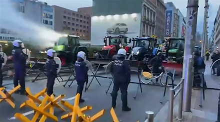 Задержка саммита ЕС, беспорядки и раненые. Чем закончился протест фермеров в Брюсселе