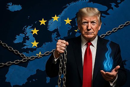 Америка надела на Европу газовые кандалы. Отказавшись от российского газа, теперь ЕС вынужден мямлить перед Трампом