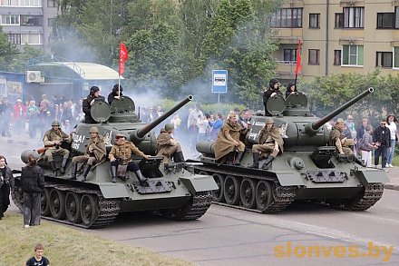 Слоним встретил акцию «Марш Победы»