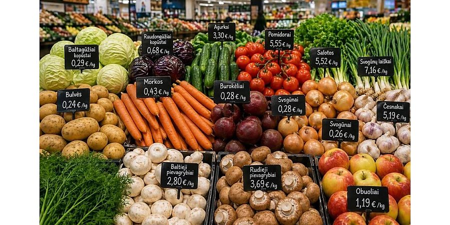 ЦЕНЫ НА ПРОДУКТЫ И ОВОЩИ В СОСЕДНЕЙ ЛИТВЕ В 2026 ГОДУ ЗНАЧИТЕЛЬНО ВЫРОСЛИ