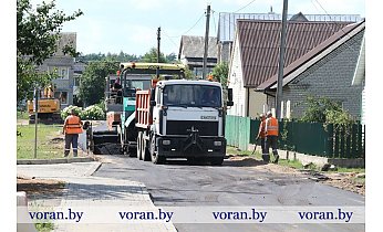 В Вороново ведутся ремонтные работы участков улиц Свердлова, Советской, Весновой 