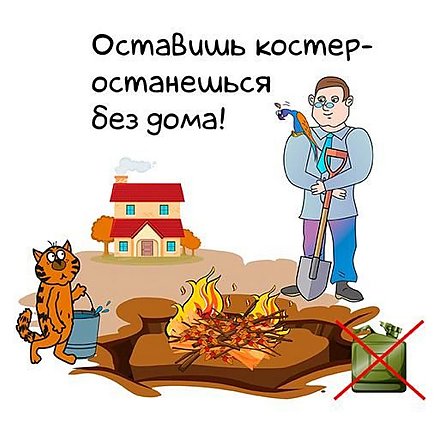 МЧС предупреждает: оставишь костер — останешься без дома!