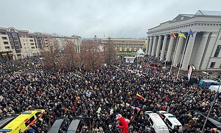 В Вильнюсе проходит масштабная акция протеста