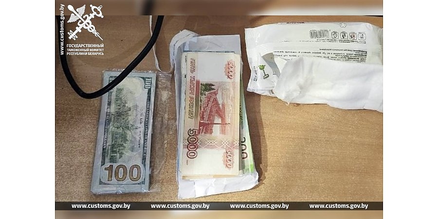 Семейная пара на границе спрятала крупную сумму валюты в пачках от салфеток