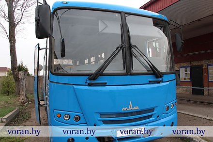 В Вороновском районе на пригородных маршрутах начал курсировать новый автобус