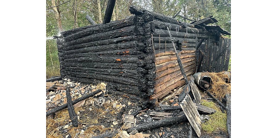 Пожар в Вороновском районе: в деревне Свилы горела хозяйственная постройка