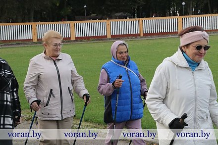 На Вороновщине прошел III Республиканский марафон по скандинавской ходьбе