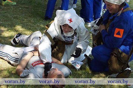 В Вороновском районе соревновались внештатные пожарные формирования и санитарные дружины гражданской обороны