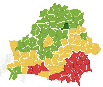 В 6 районах Гродненской области ограничено посещение лесов