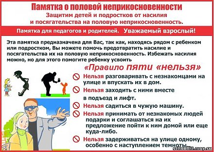 Памятка о половой неприкосновенности (инфографика)