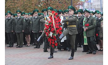 Торжественный митинг по случаю 80-летия со дня образования Гродненской пограничной группы прошел в Гродно