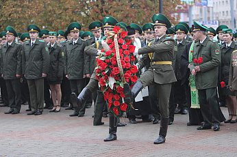 Торжественный митинг по случаю 80-летия со дня образования Гродненской пограничной группы прошел в Гродно