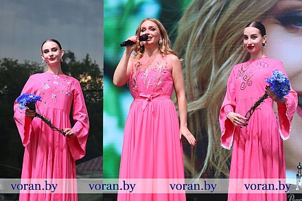 Хедлайнером концертной программы в День Республики в Вороново стала заслуженная артистка Беларуси Алена Ланская 