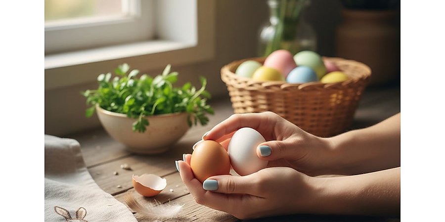 Лайфхак: как сделать коричневые яйца белыми
