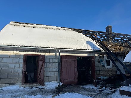 В Вороново горела хозяйственная постройка