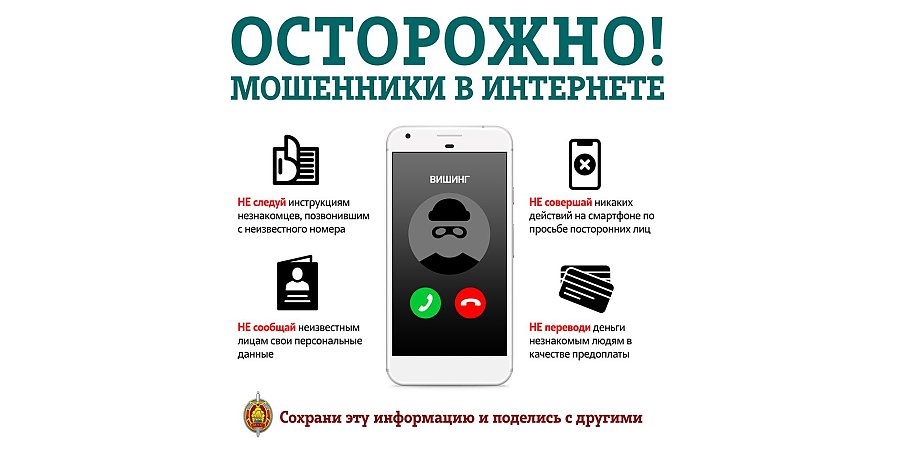 Осторожно! Мошенники в интернете (инфографика)