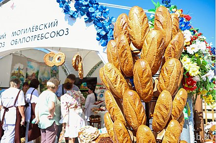 Карта из булочек, мастер-классы от пекарей, трактор-шоу — каравай-фест «Бацькава булка» стартовал в Свислочи