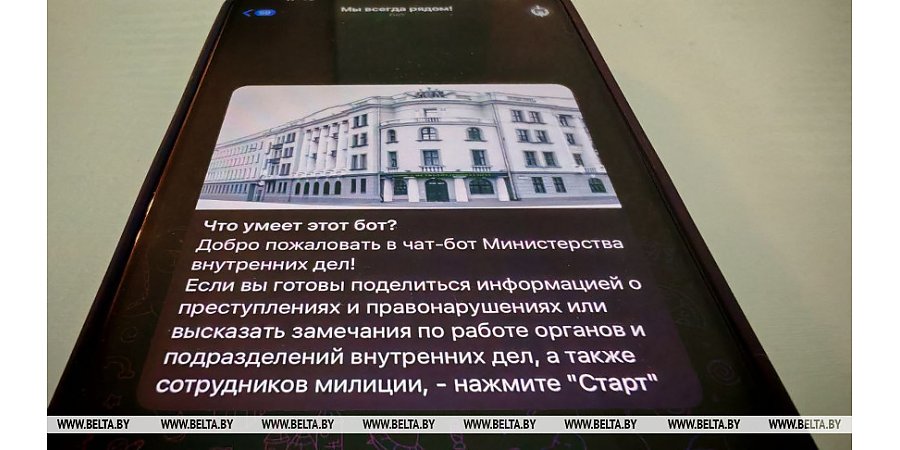 "Мы всегда рядом". МВД запускает чат-бот для сообщений о правонарушениях