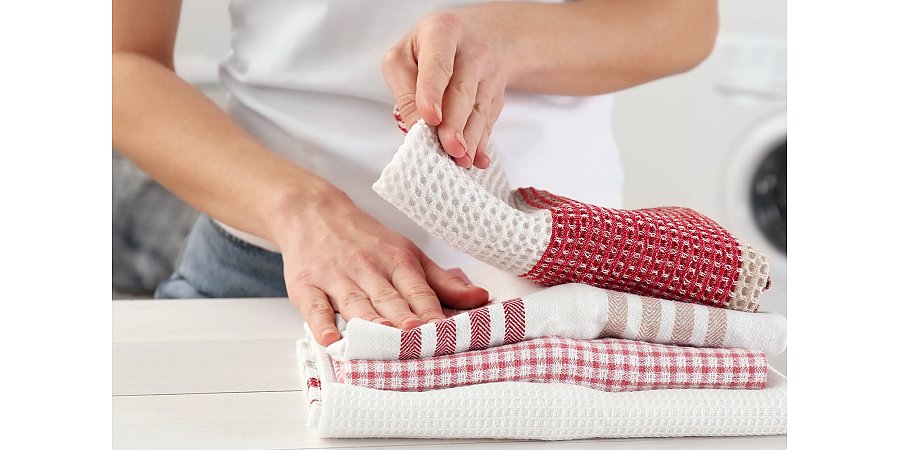 Соль отстирает полотенце