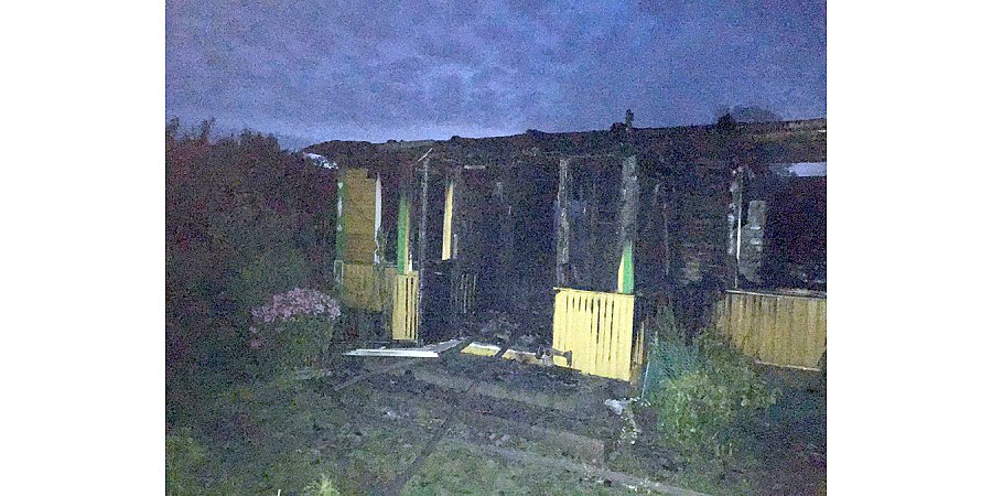 В Вороновском районе на пожаре пострадала пенсионерка