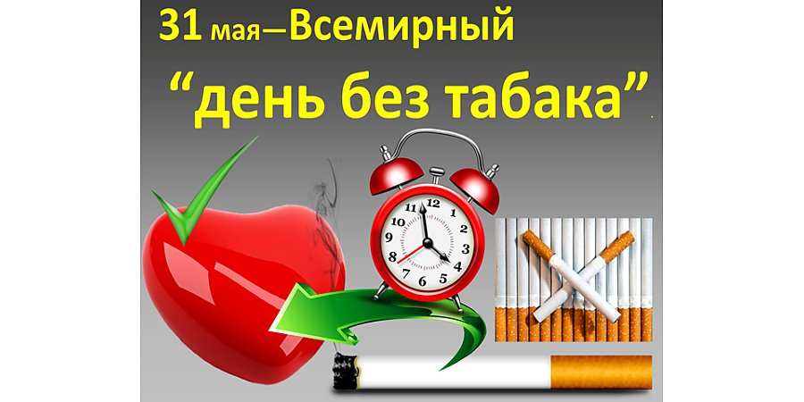 Не трави себя и окружающих! 31 мая — Всемирный день без табака