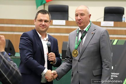 В облисполкоме чествовали баскетболистов «Гродно-93», ставших чемпионами Беларуси