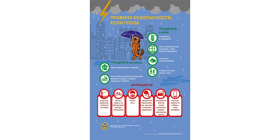 Правила поведения при грозе