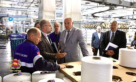 Юрий Караев совершил рабочий визит в филиал «Завод Химволокно» ОАО «Гродно Азот»